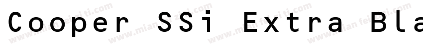 Cooper SSi Extra Bla字体转换